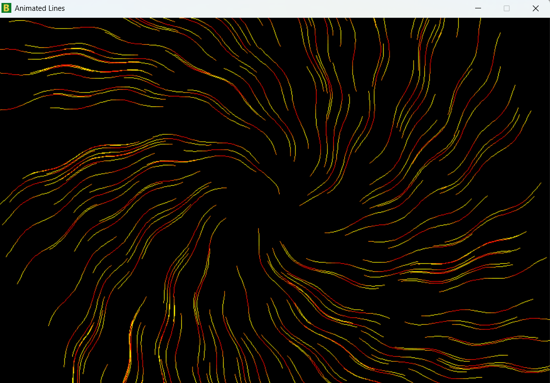 Animated lines effect