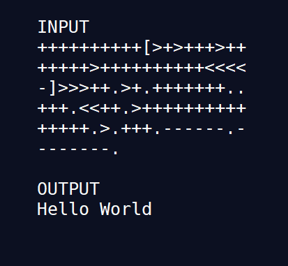 BrainFuck - BazzBasic Edition