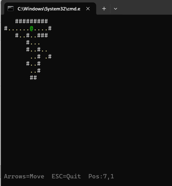 2D Maze with FOV on your console
