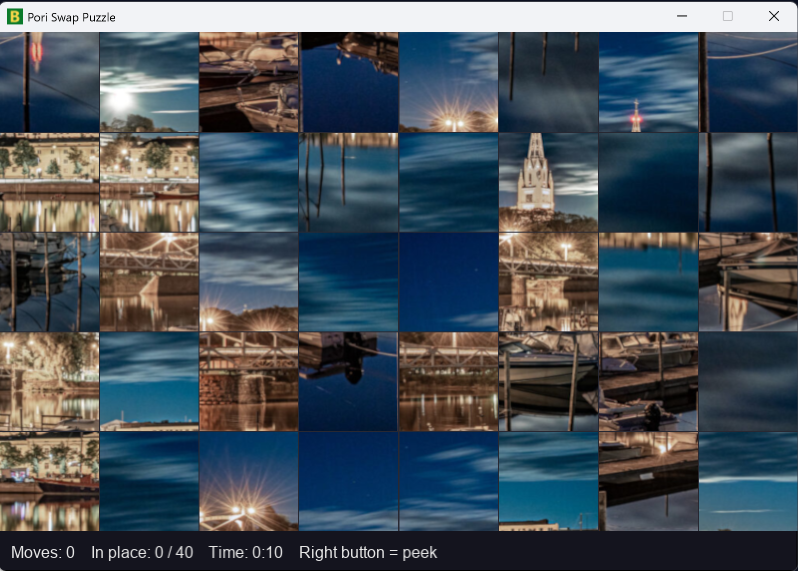 Classic puzzle from a image